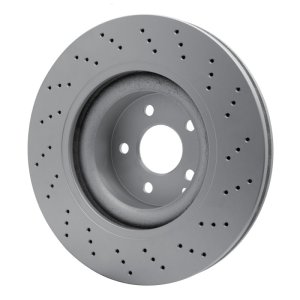 Mercedes-Benz S600 Brake Rotor (1) - Front - R1 Concepts - GeoSPEC Coated Rotor - Drilled - `01-`06